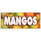 Signmission MANGOS BANNER SIGN tropical fruit stand farm produce farm market juice B-96 Mangos - alternate 1